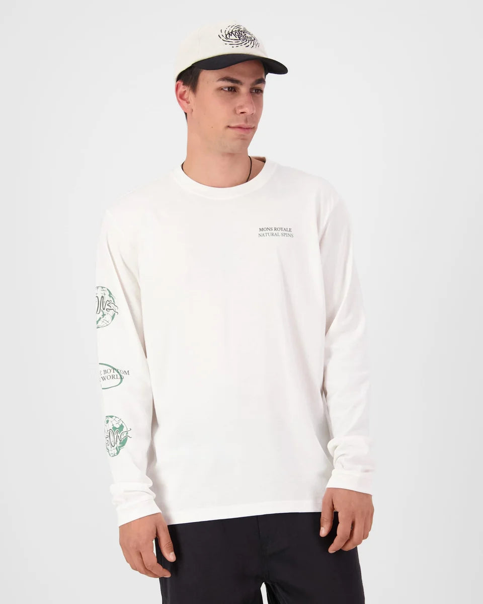 Mons Royale Mens Yonder Merino Organic Cotton Long Sleeve