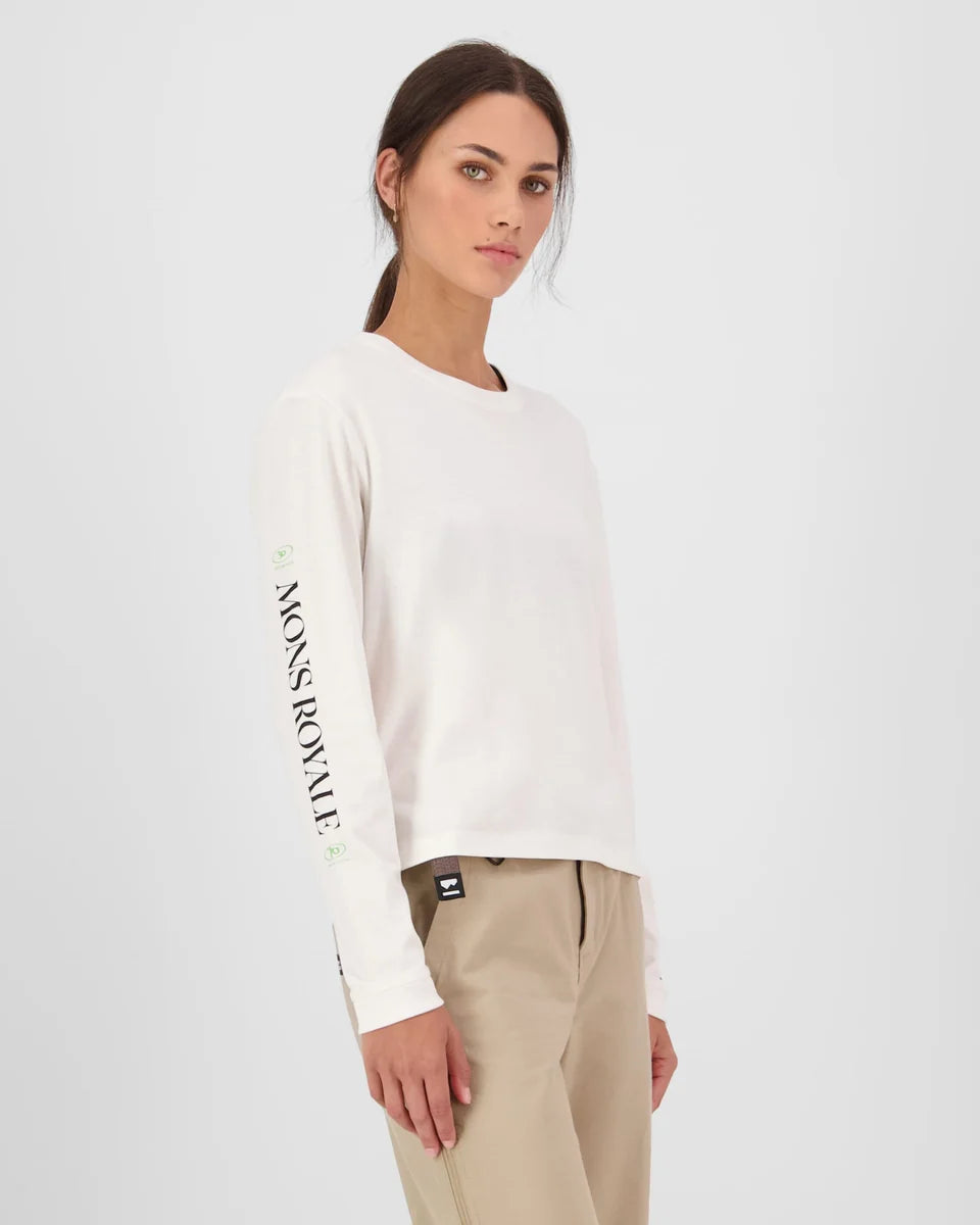Mons Royale Womens Yonder Merino Organic Cotton Long Sleeve