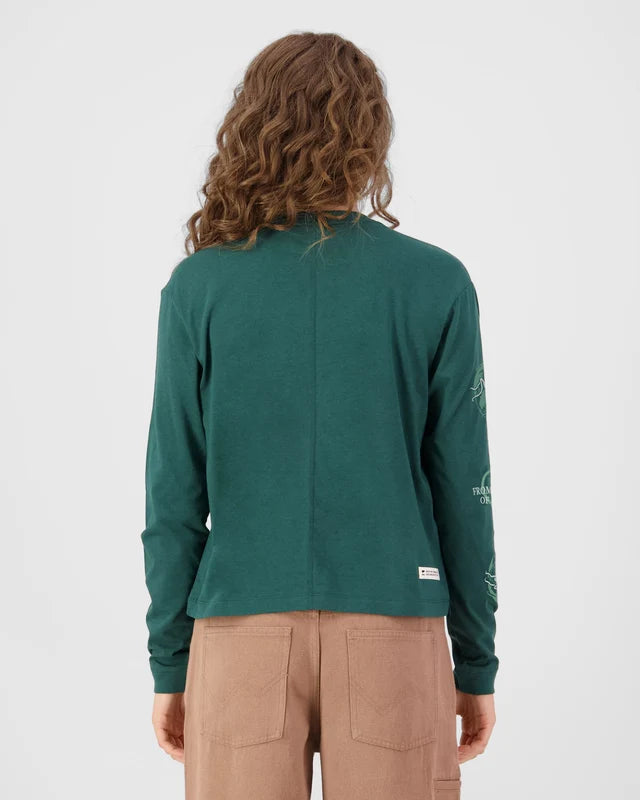 Mons Royale Womens Yonder Merino Organic Cotton Long Sleeve