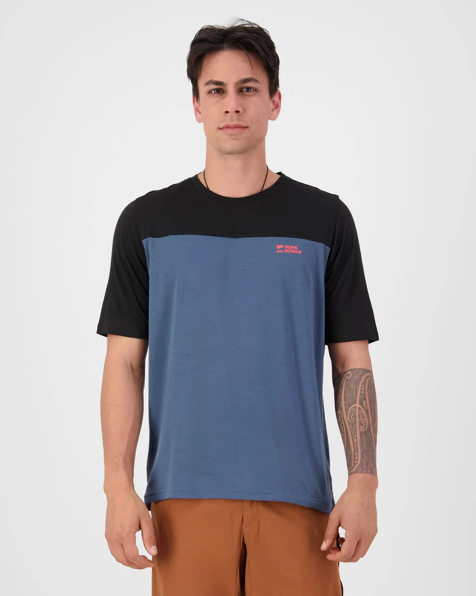 Mons Royale Mens Diversion Merino Bike Jersey Short Sleeve