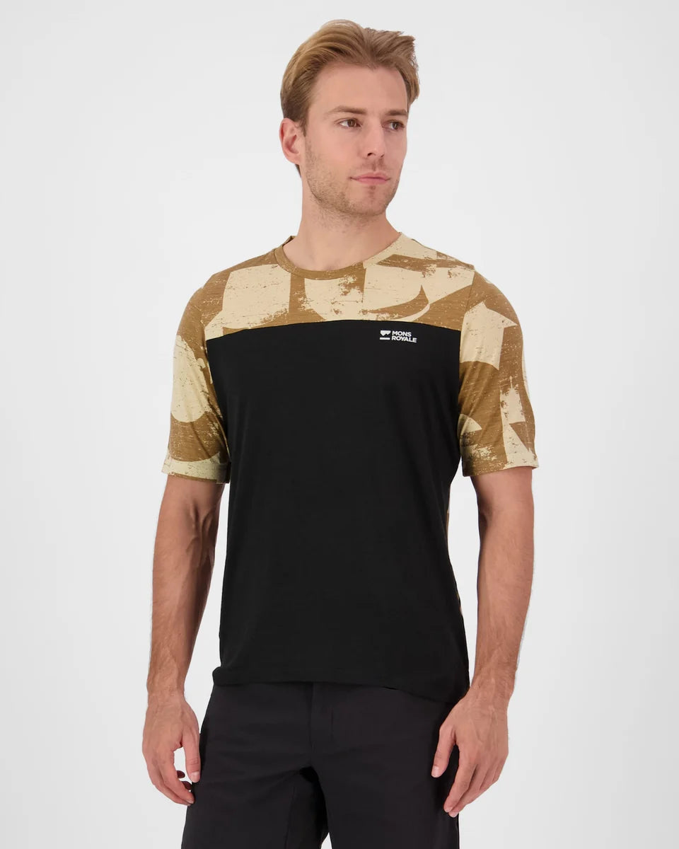 Mons Royale Mens Diversion Merino Bike Jersey Short Sleeve