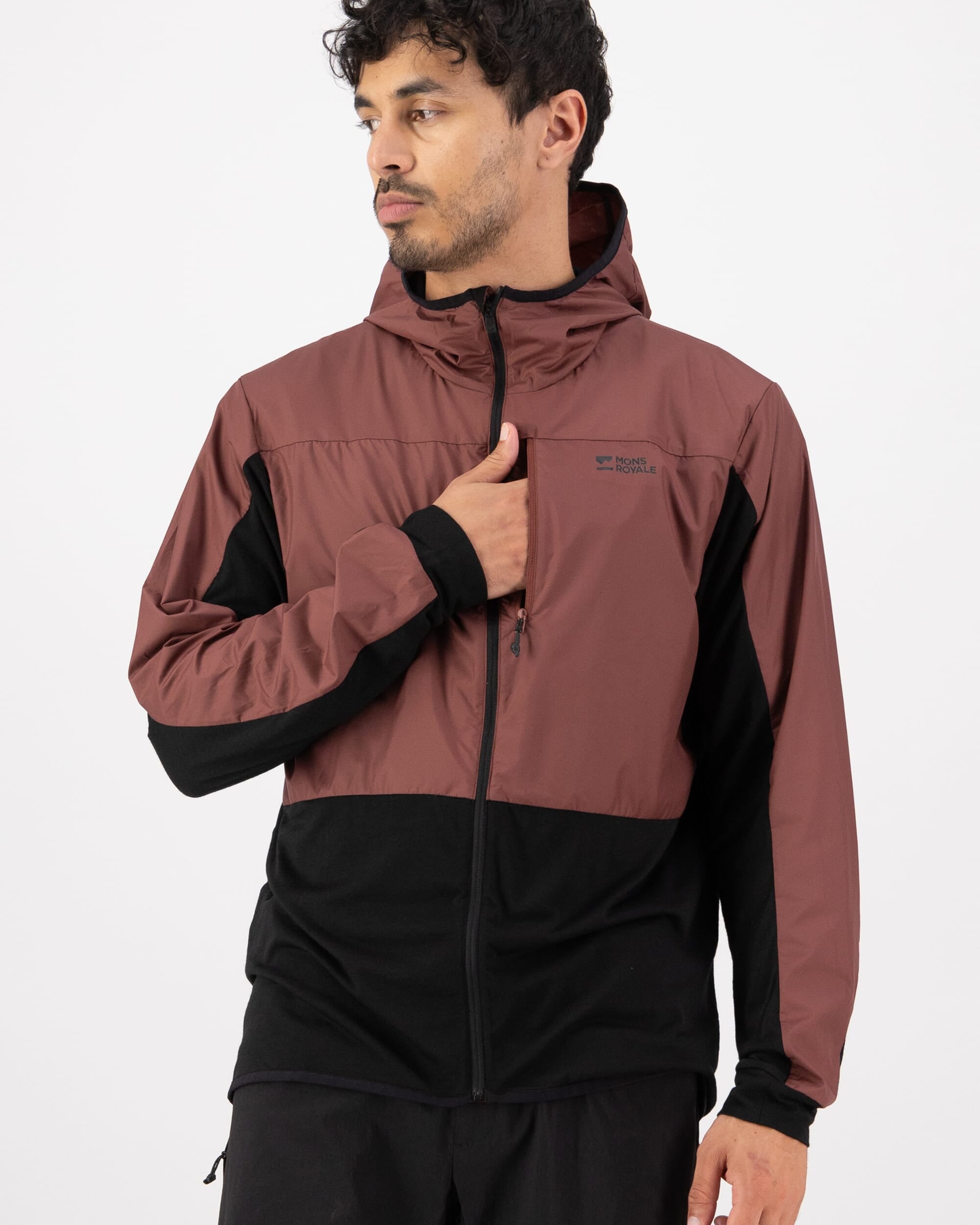 Mons Royale Mens Diversion Merino Wind Jacket