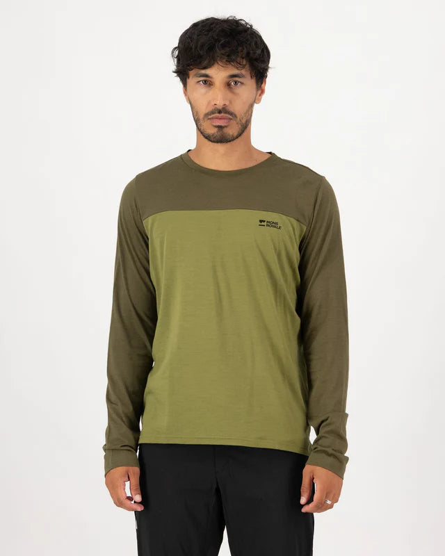 Mons Royale Mens Diversion Merino Bike Jersey Long Sleeve