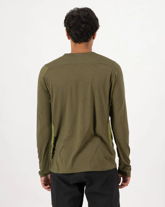 Mons Royale Mens Diversion Merino Bike Jersey Long Sleeve