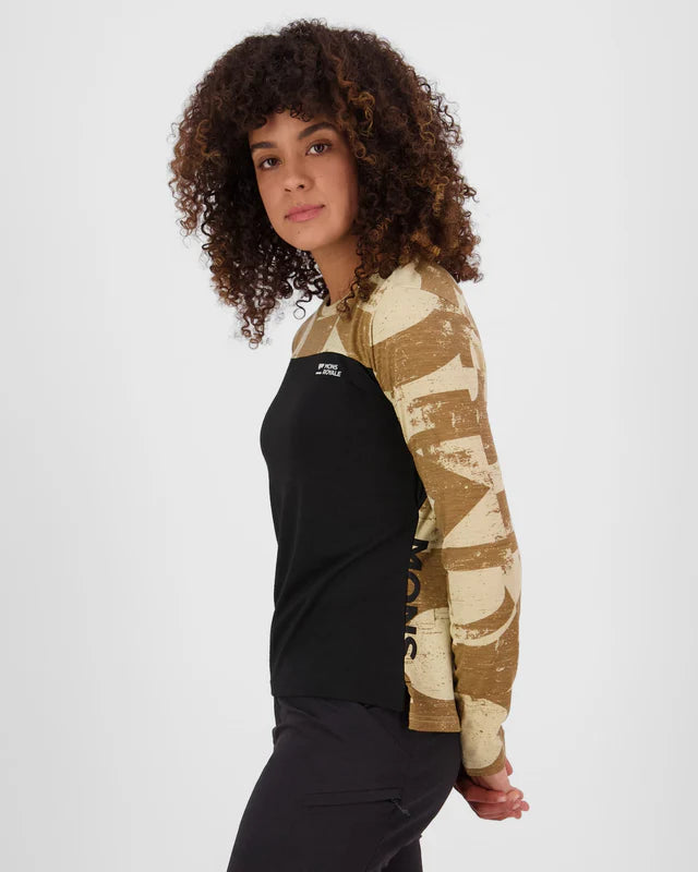Mons Royale Womens Diversion Merino Bike Jersey Long Sleeve