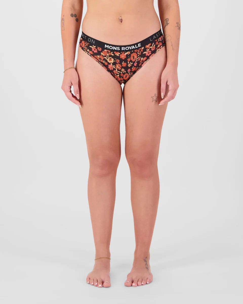 Mons Royale Womens Folo Merino Briefs Ditzy Camo