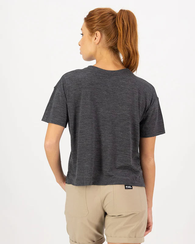 Mons Royale Womens Zephyr Merino Tencel Boxy T-Shirt