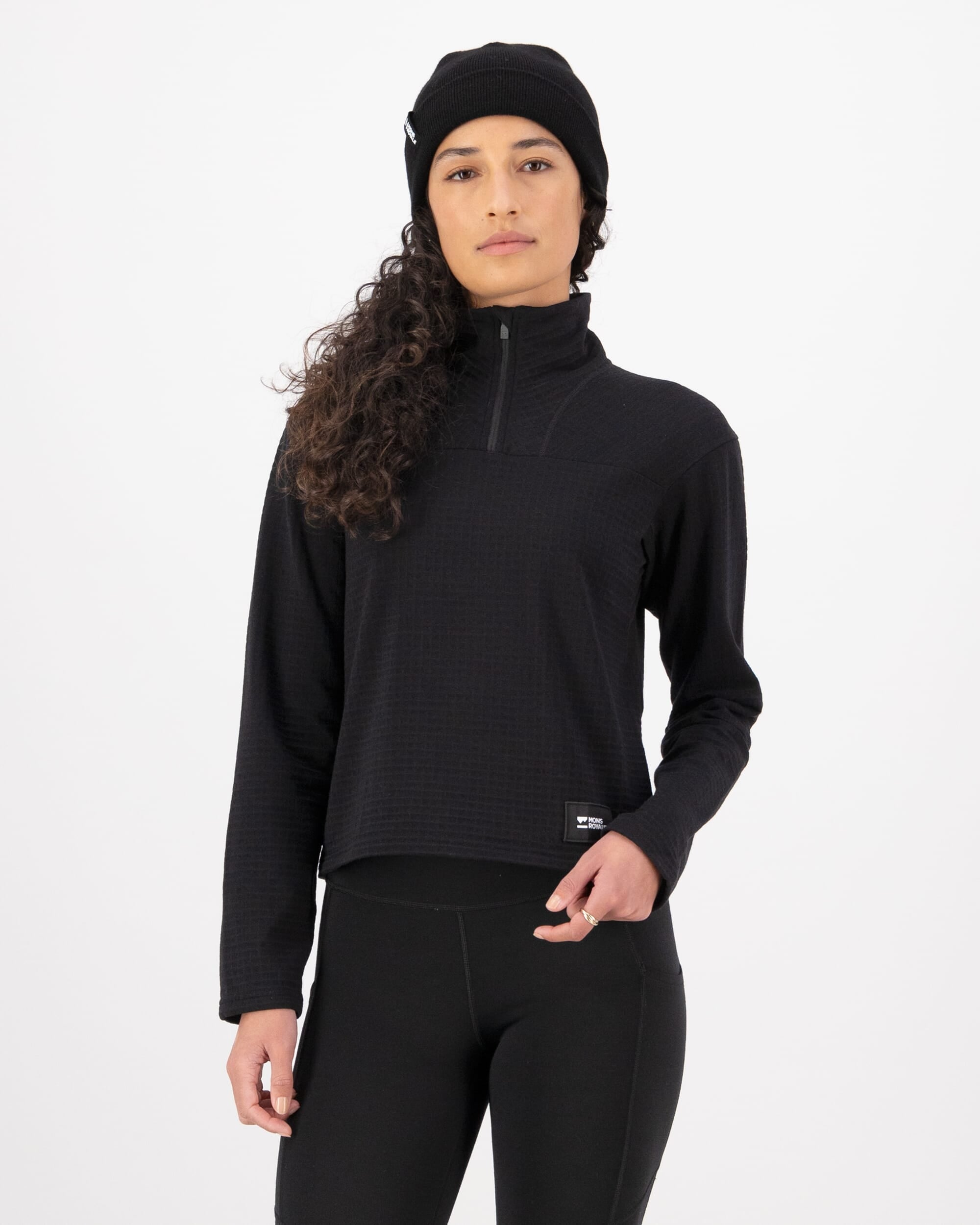 Mons Royale Womens Offgrid Merino Fleece Long Sleeve
