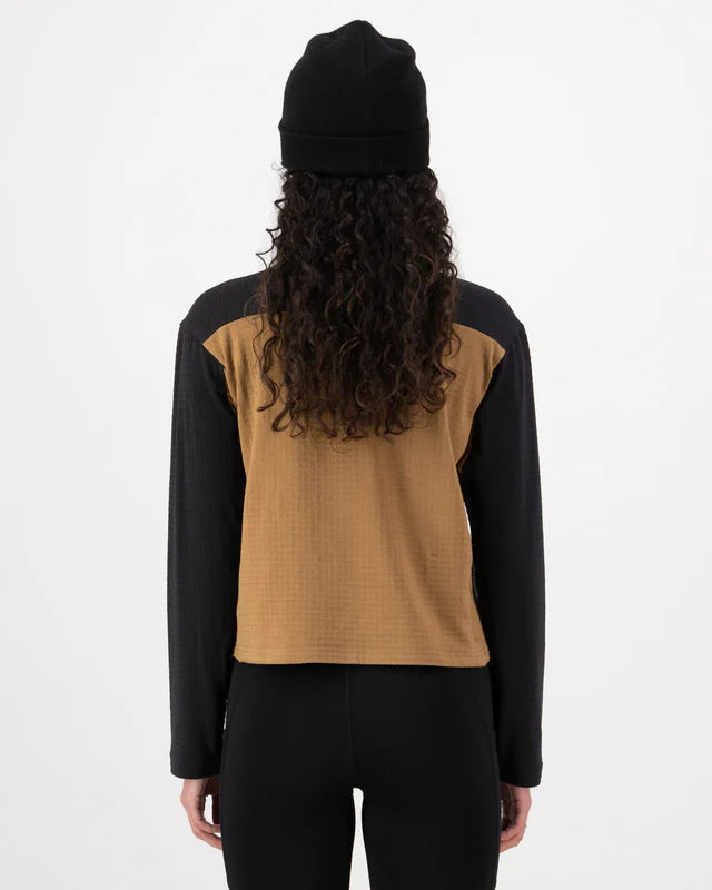 Mons Royale Womens Offgrid Merino Fleece Long Sleeve