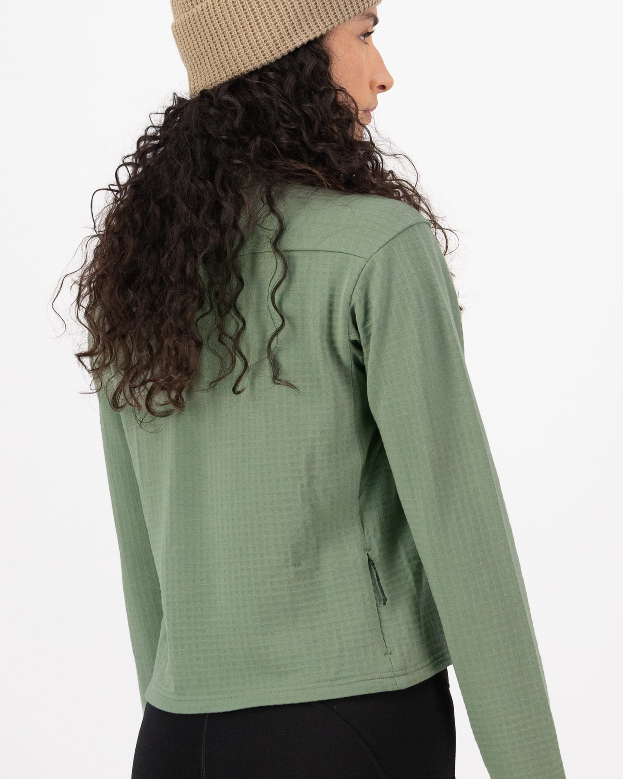 Mons Royale Womens Offgrid Merino Fleece Long Sleeve