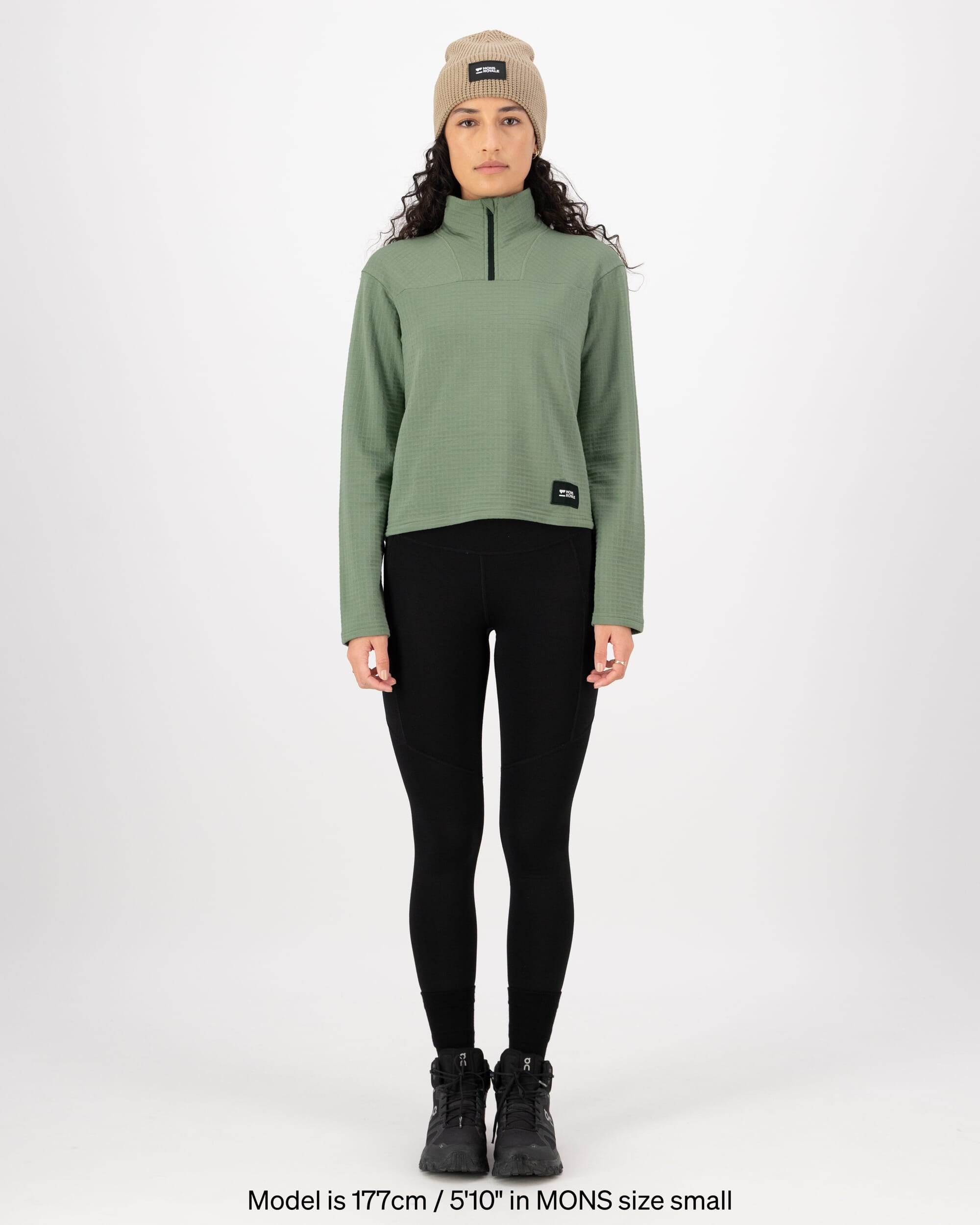 Mons Royale Womens Offgrid Merino Fleece Long Sleeve