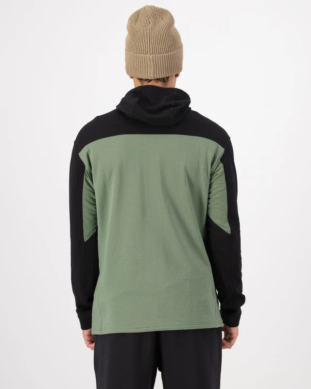 Mons Royale Mens Offgrid Merino Fleece 1/2 Zip Long Sleeve