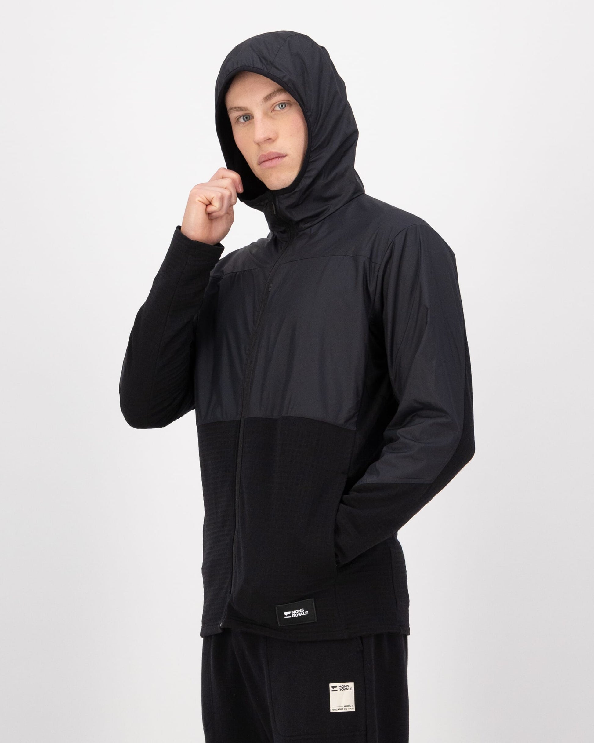 Mons Royale Mens Offgrid Merino Fleece Wind Jacket