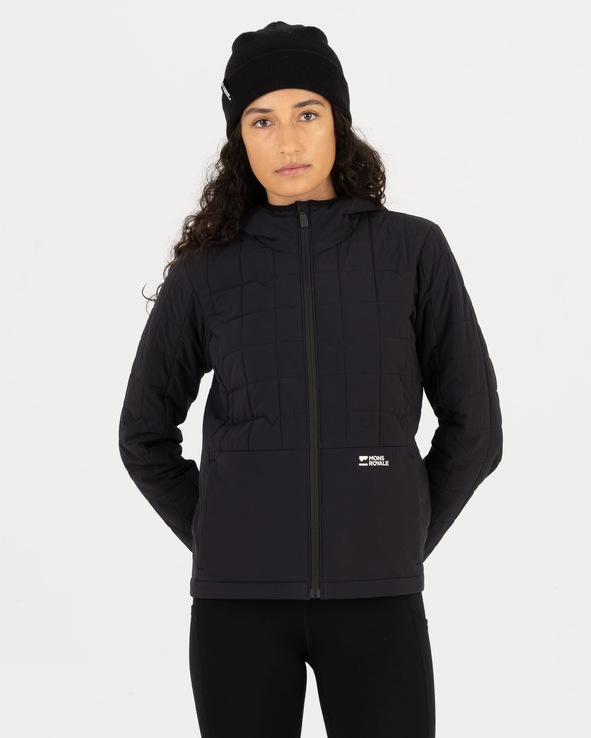 Mons Royale Womens Canyon Merino Insulated Hooded Jacket