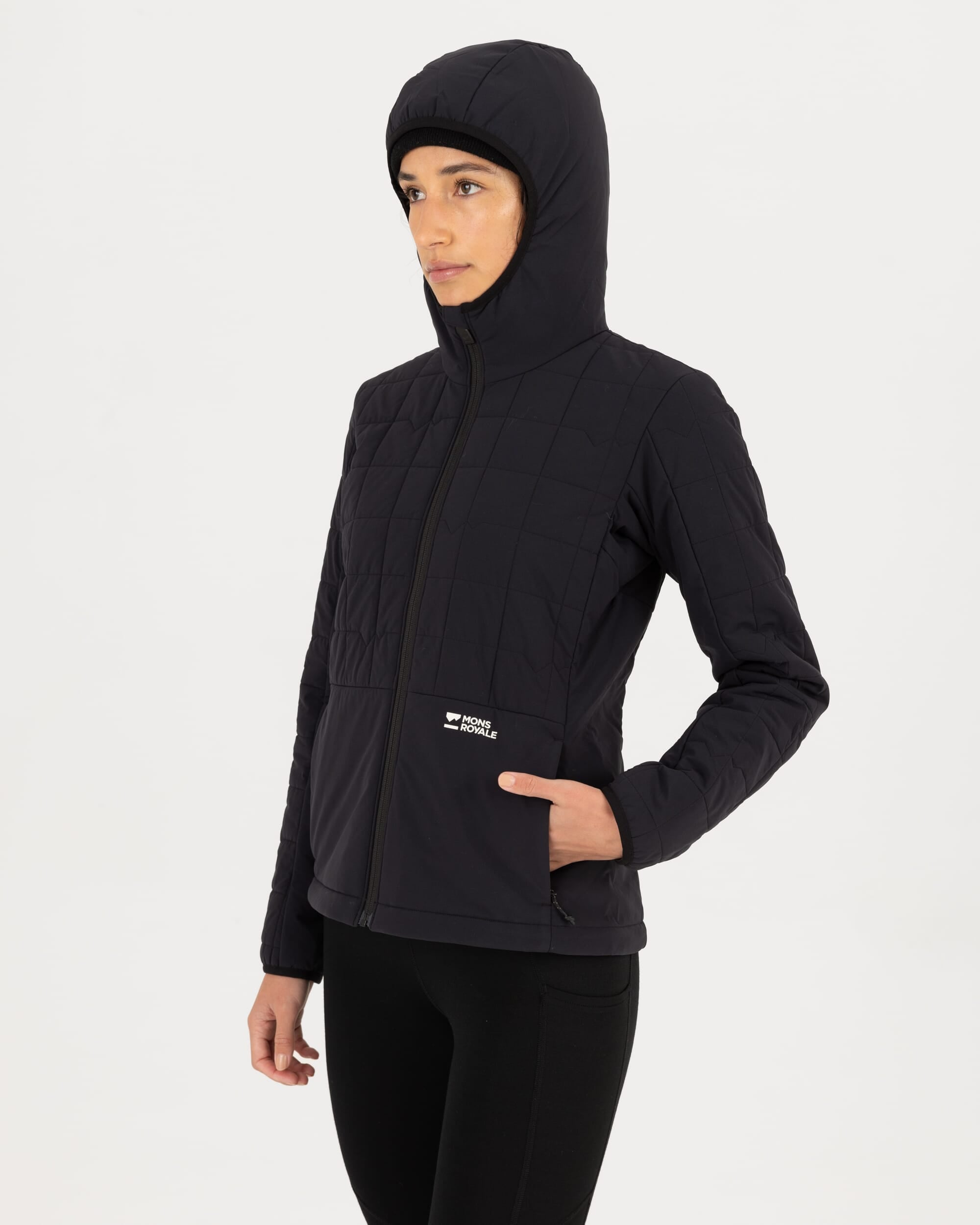 Mons Royale Womens Canyon Merino Insulated Hooded Jacket