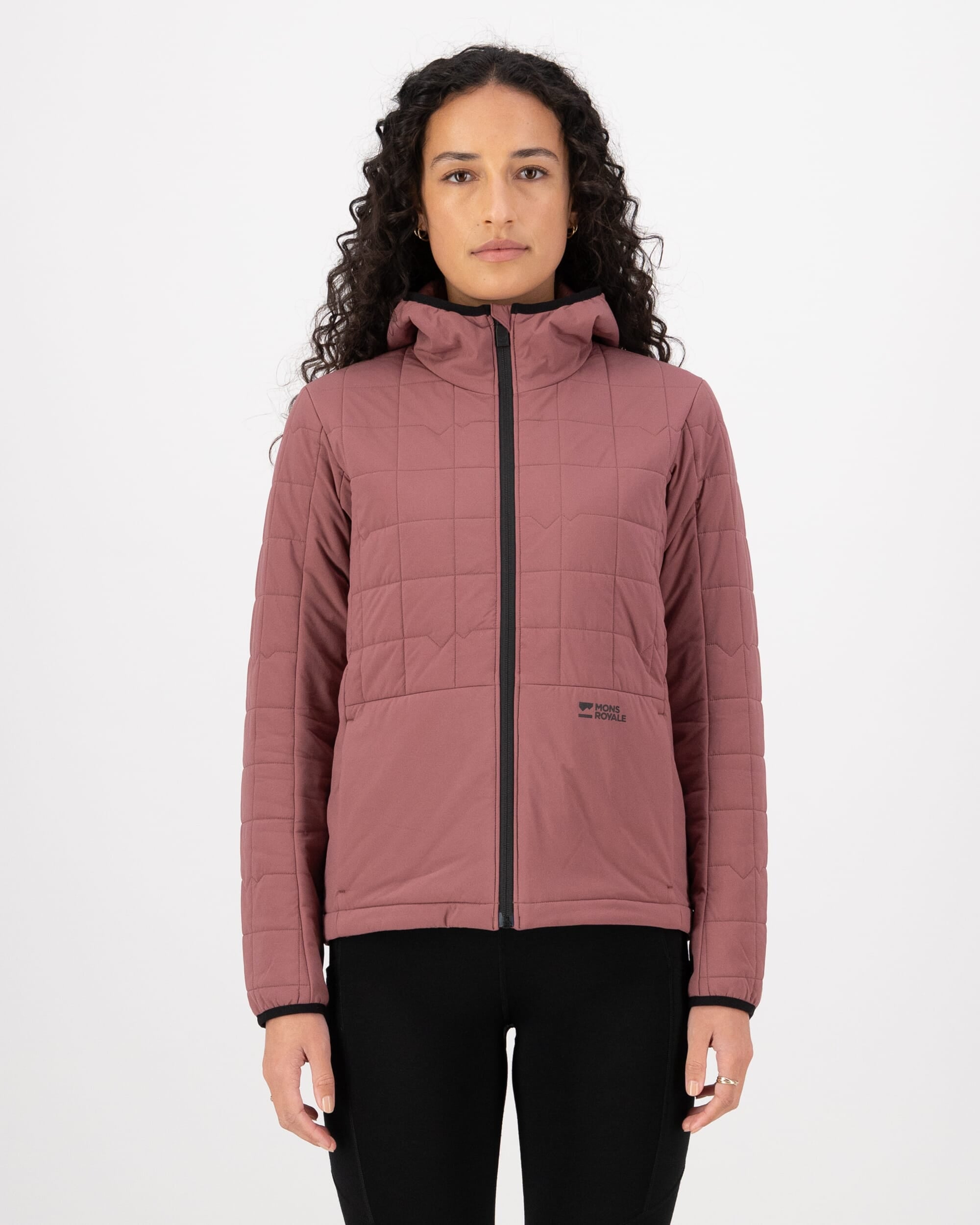 Mons Royale Womens Canyon Merino Insulated Hooded Jacket