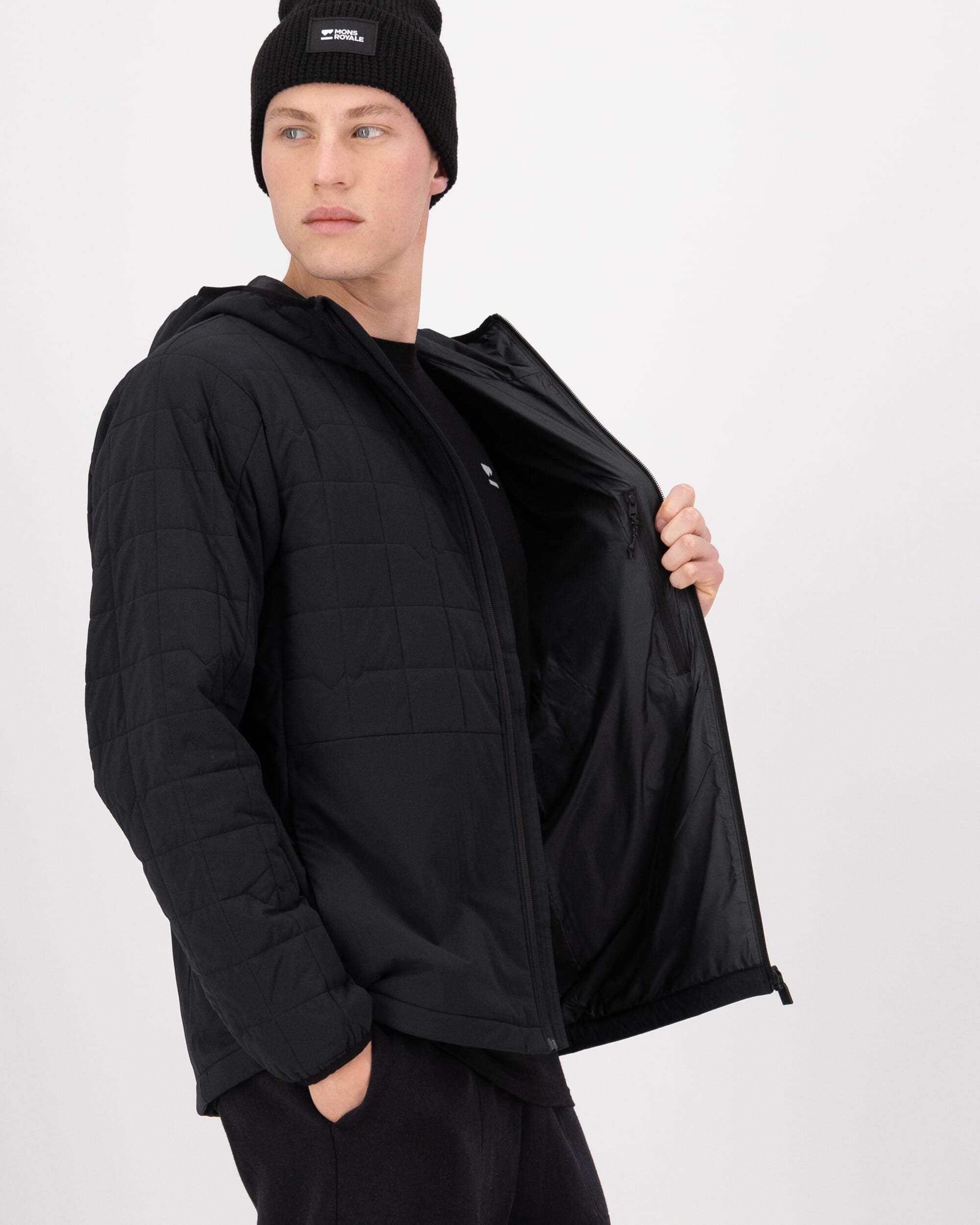 Mons Royale Mens Canyon Merino Insulated Hooded Jacket