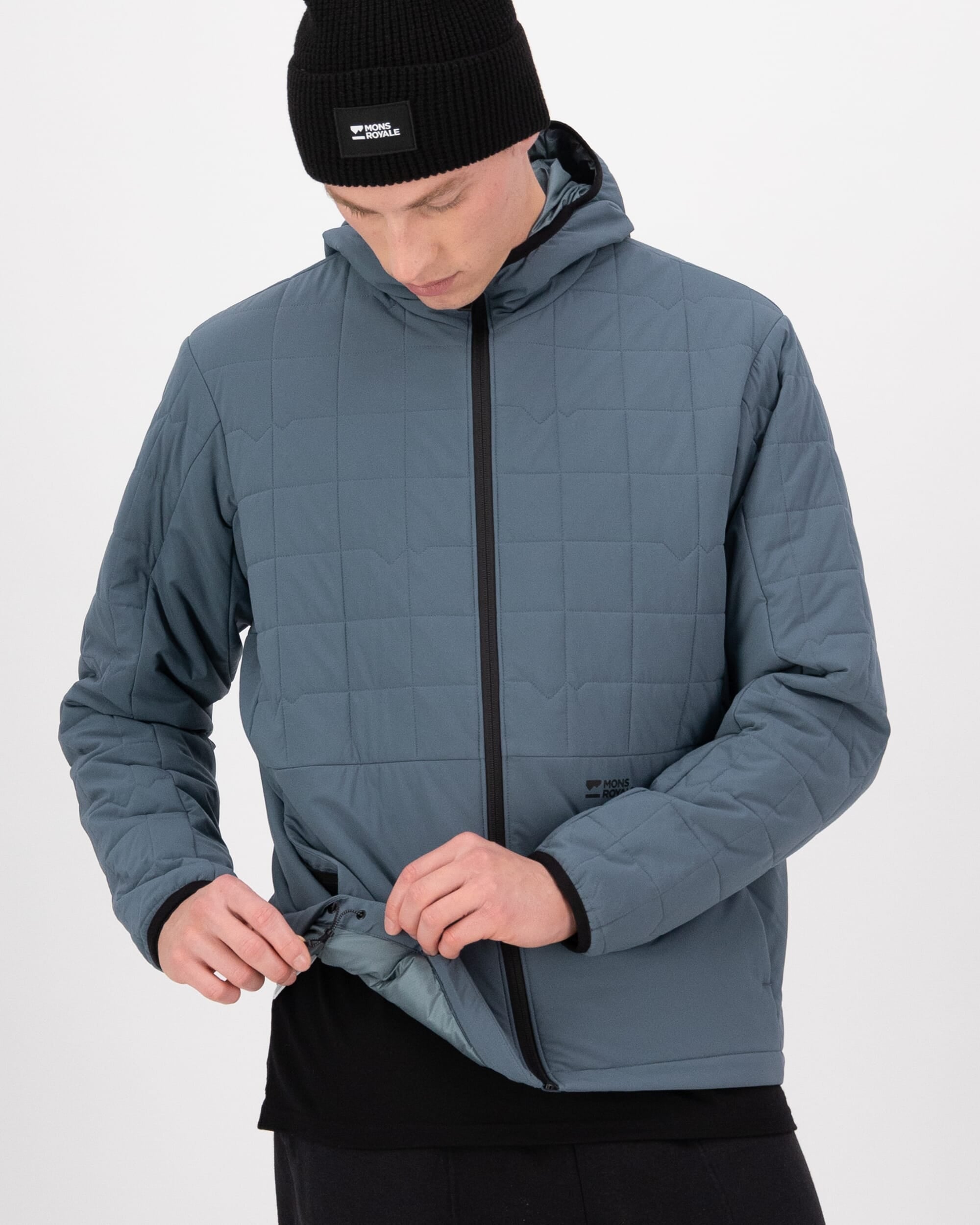 Mons Royale Mens Canyon Merino Insulated Hooded Jacket