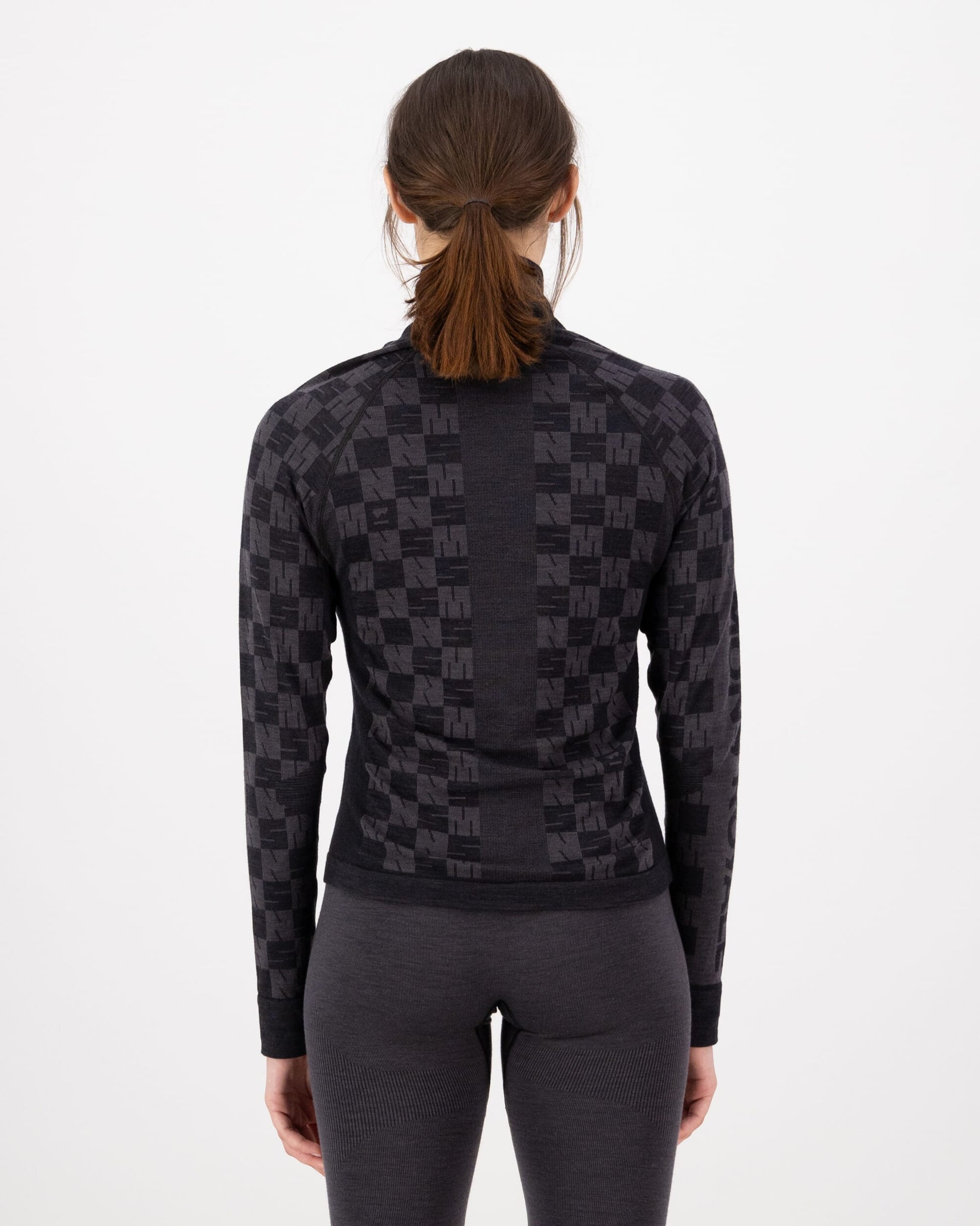 Mons Royale Womens Ascender Merino Base Layer Mock Neck Long Sleeve