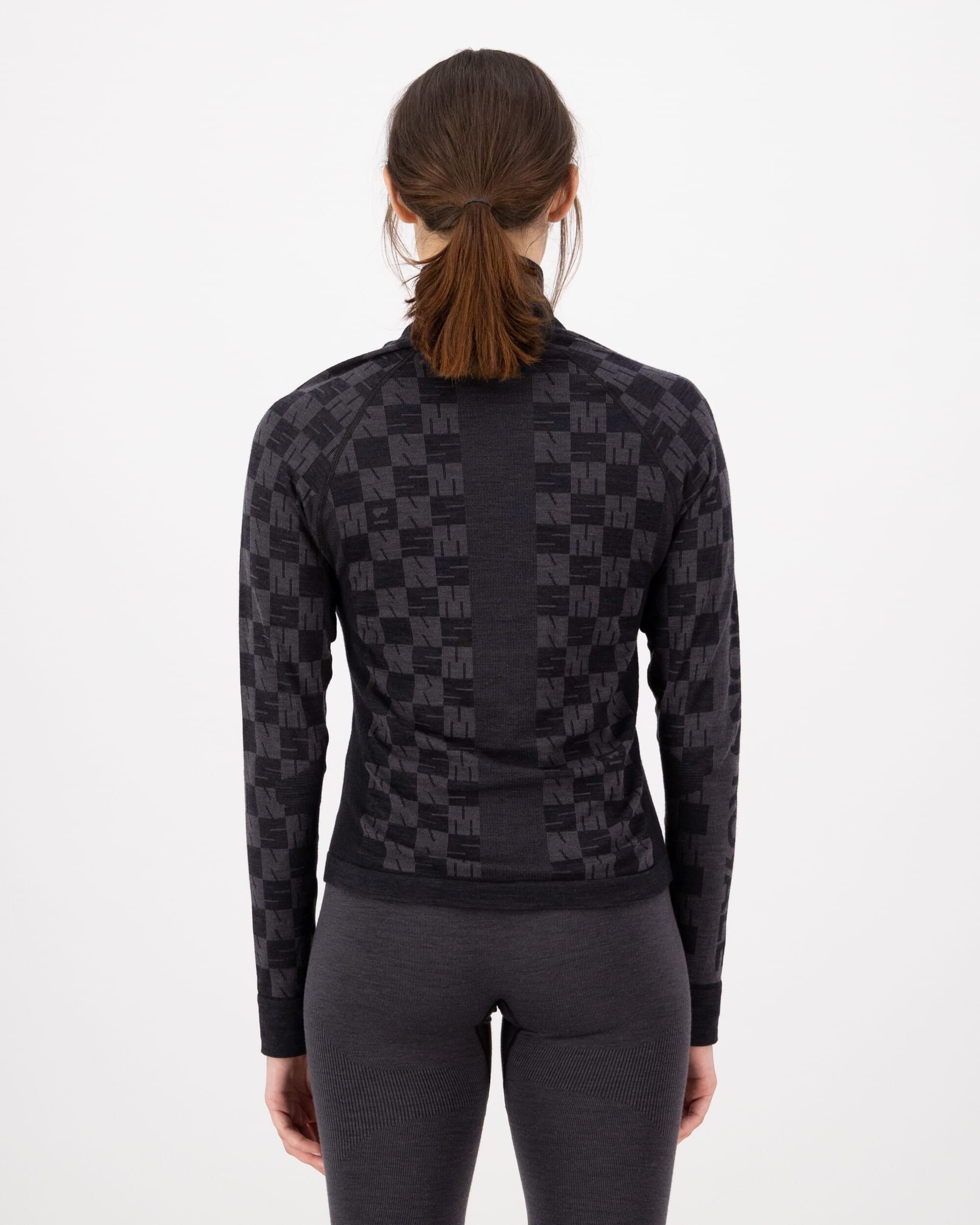 Mons Royale Womens Ascender Merino Base Layer Mock Neck Long Sleeve