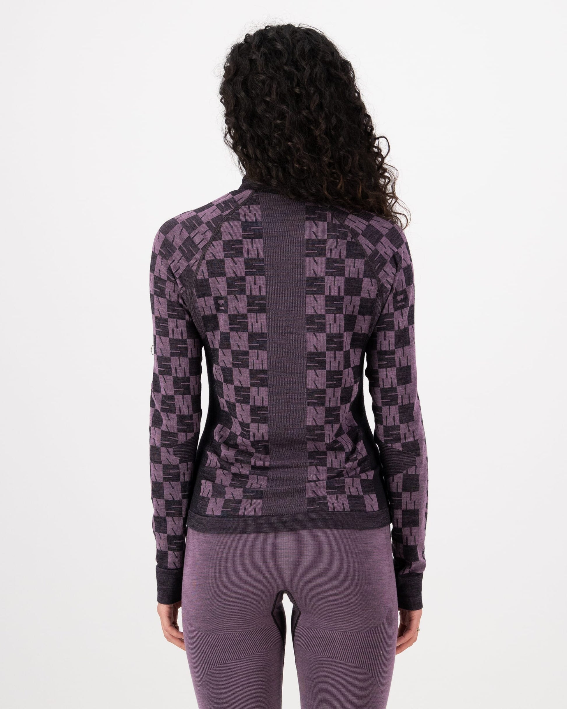 Mons Royale Womens Ascender Merino Base Layer Mock Neck Long Sleeve