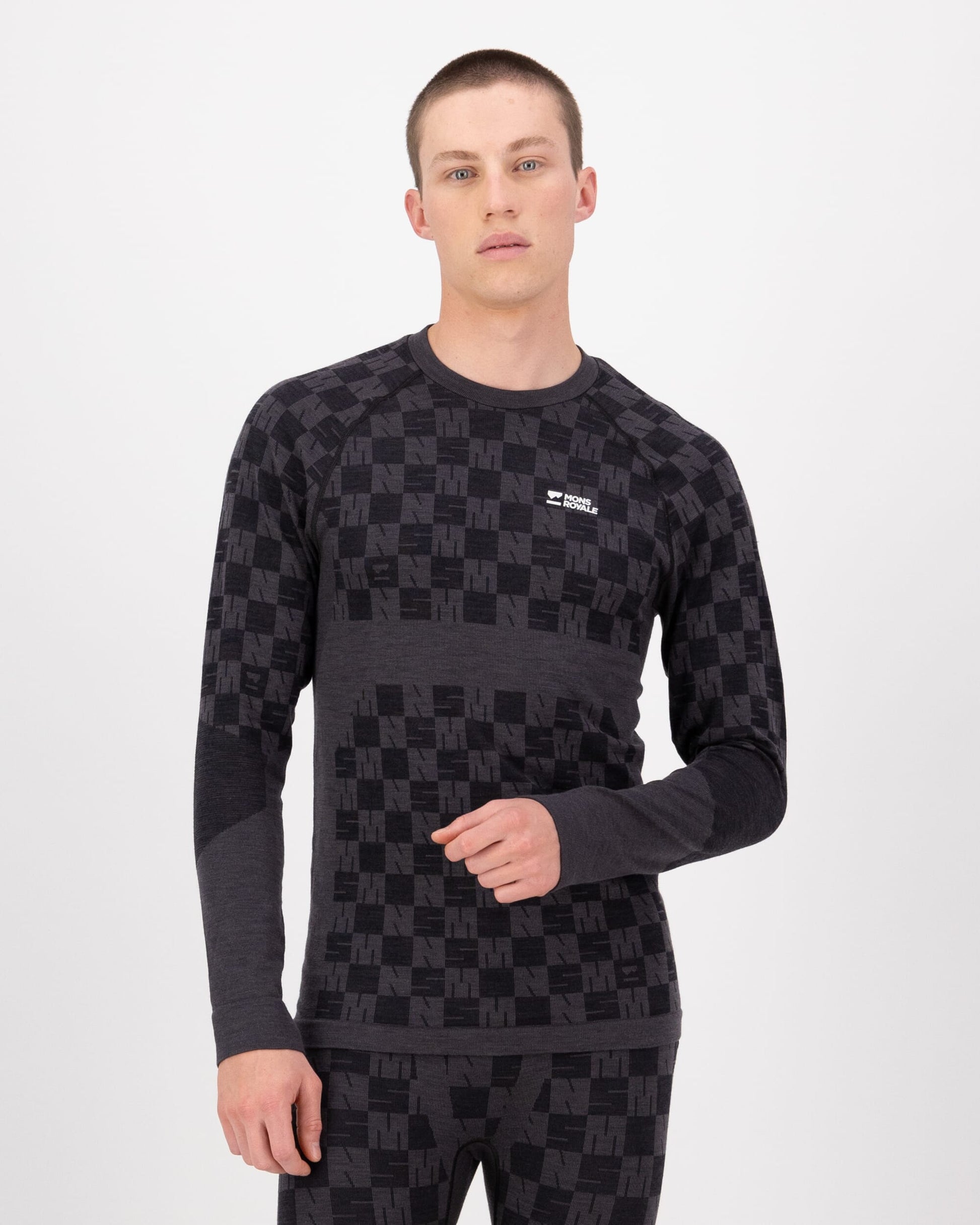 Mons Royale Mens Ascender Merino Base Layer Long Sleeve