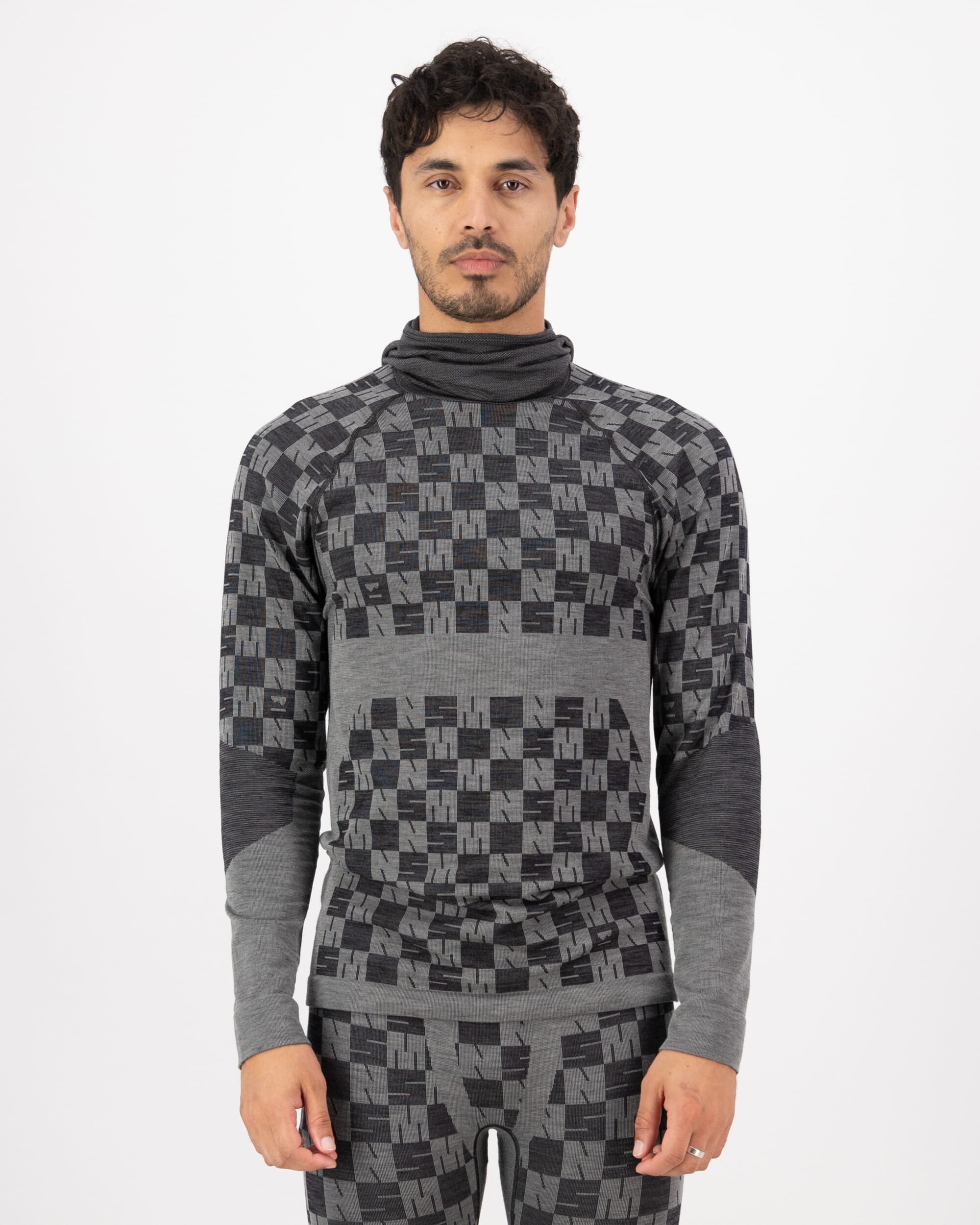 Mons Royale Mens Ascender Merino Base Layer Hooded Long Sleeve