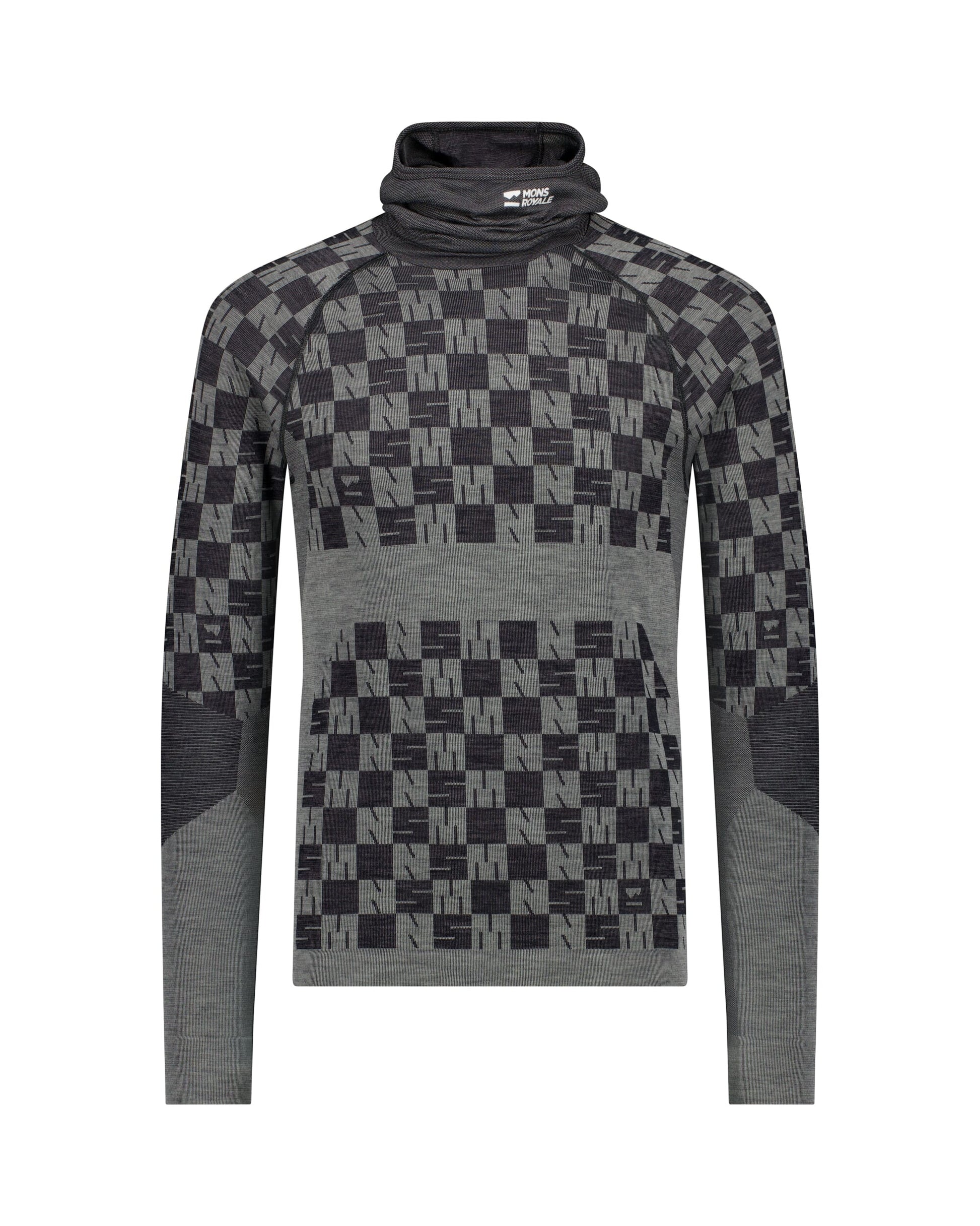 Mons Royale Mens Ascender Merino Base Layer Hooded Long Sleeve