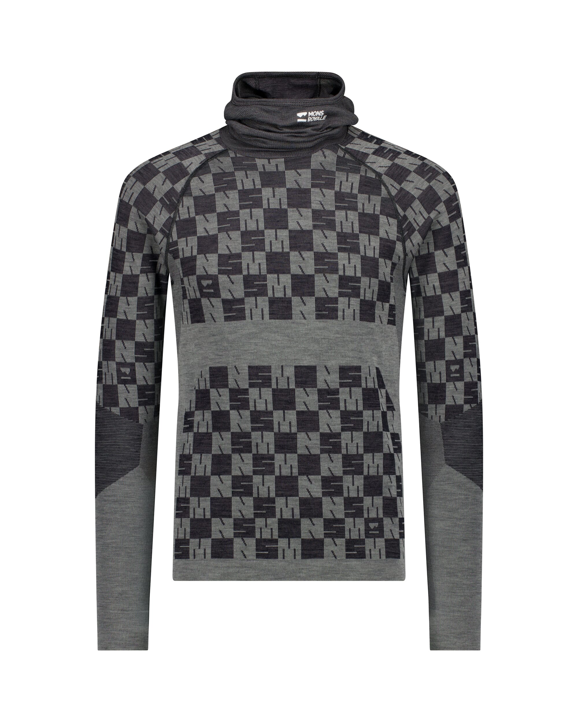 Mons Royale Mens Ascender Merino Base Layer Hooded Long Sleeve