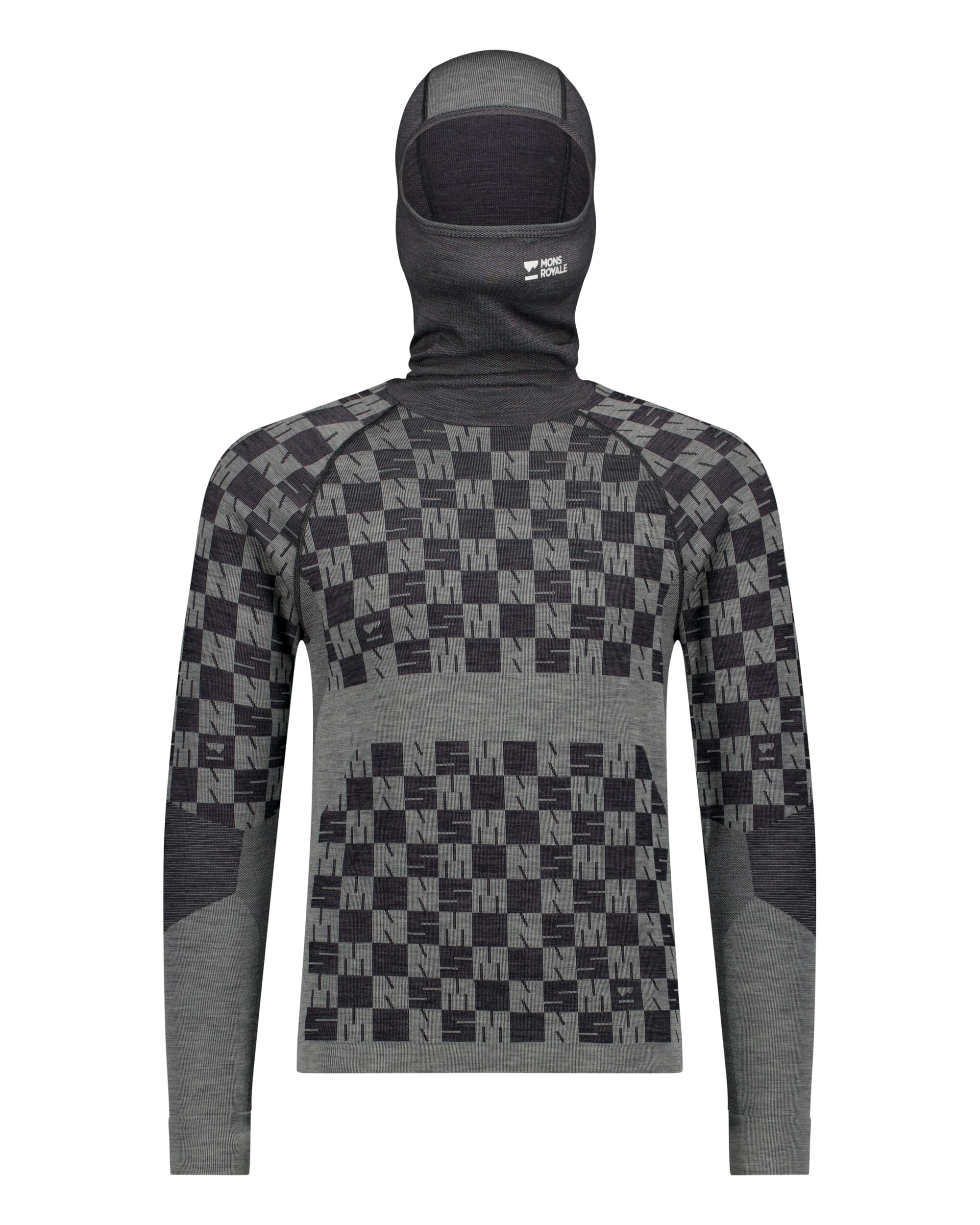 Mons Royale Mens Ascender Merino Base Layer Hooded Long Sleeve
