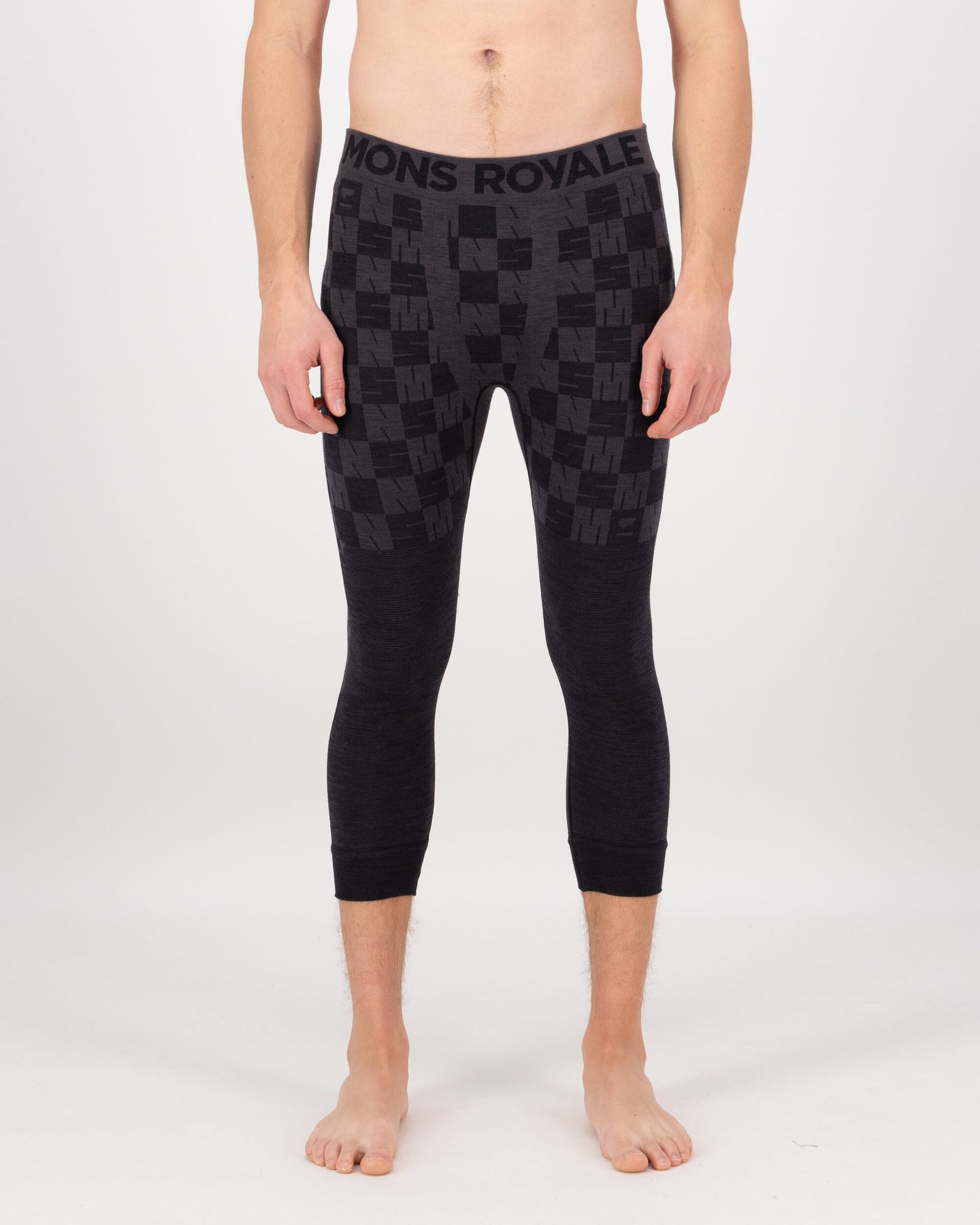 Mons Royale Mens Ascender Merino Base Layer 3/4 Legging