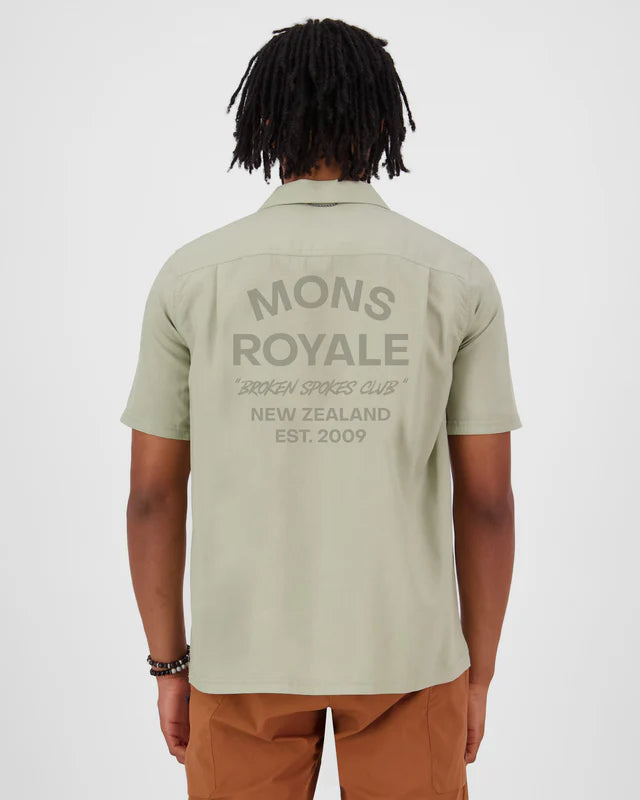 Mons Royale Mens Breezer Merino Short Sleeve Shirt