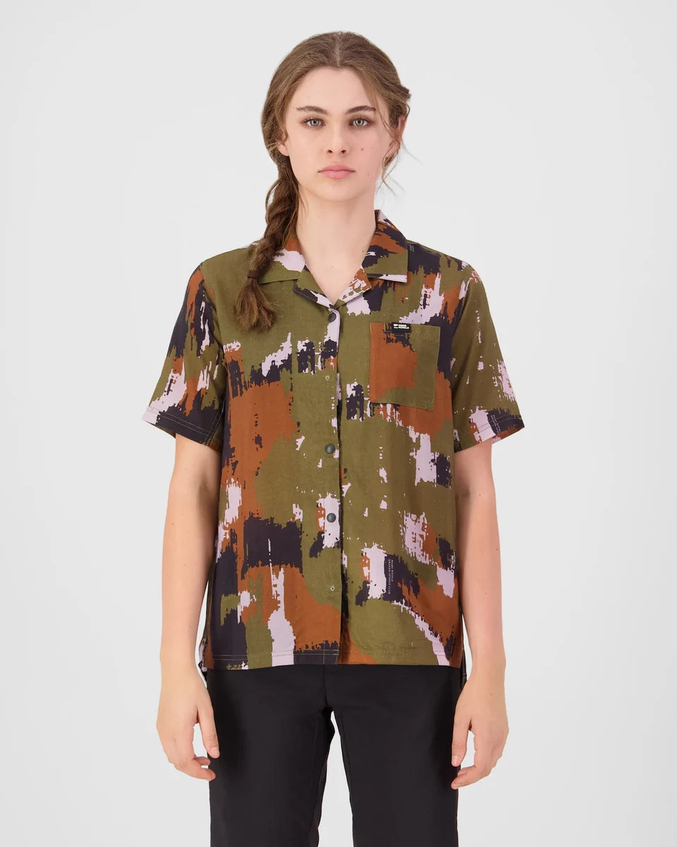Mons Royale Womens Breezer Merino Short Sleeve Shirt