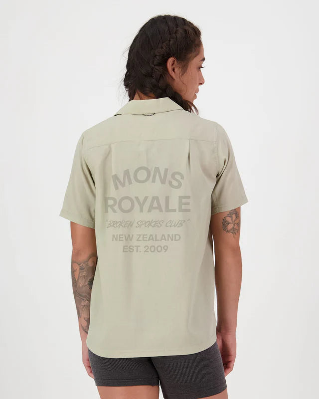 Mons Royale Womens Breezer Merino Short Sleeve Shirt