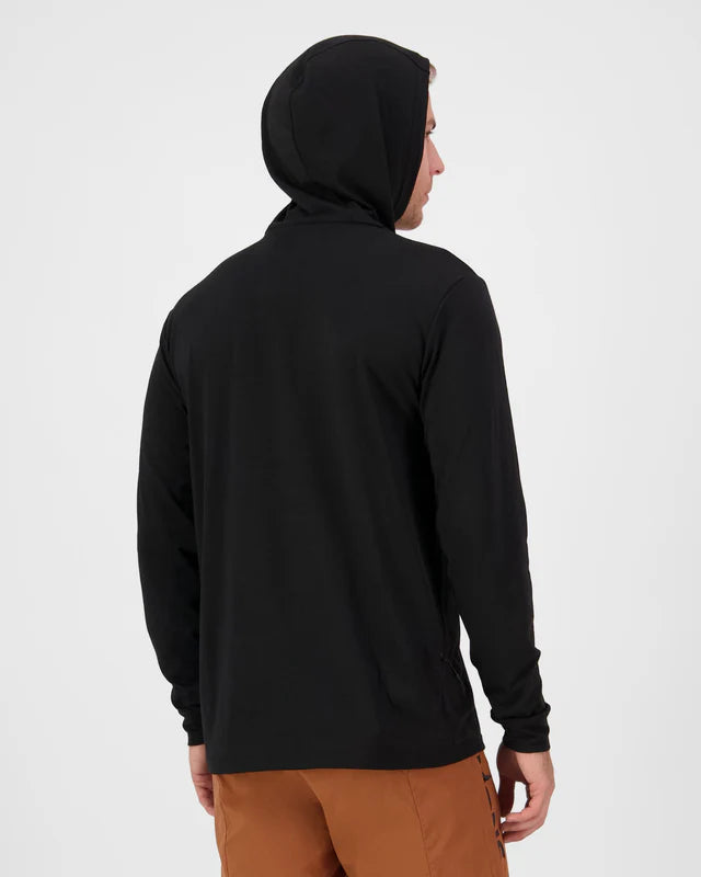 Mons Royale Mens Pivot Merino Long Sleeve Hood