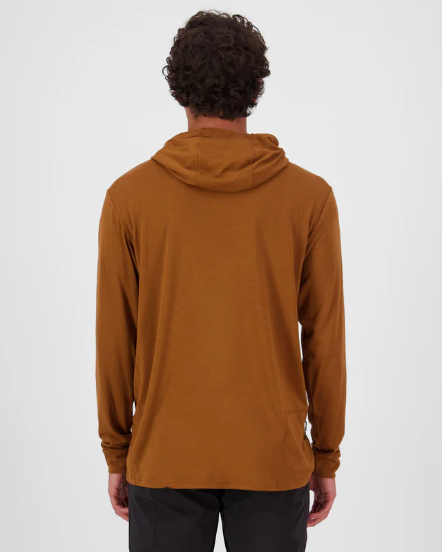 Mons Royale Mens Pivot Merino Long Sleeve Hood