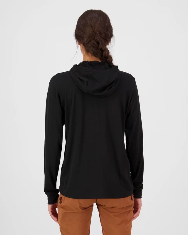 Mons Royale Womens Pivot Merino Long Sleeve Hood