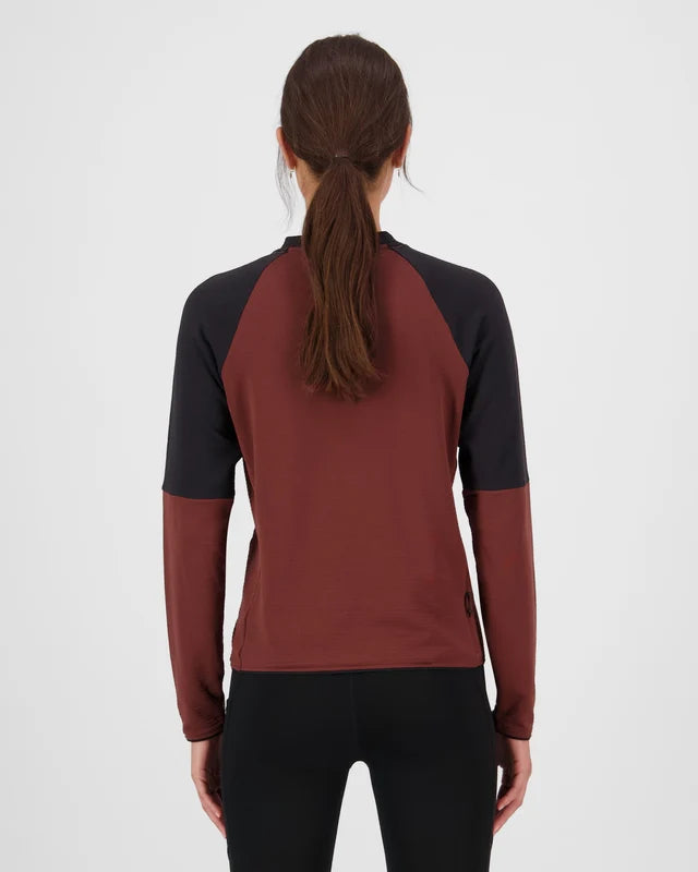 Mons Royale Womens Quad Merino Fleece Pullover