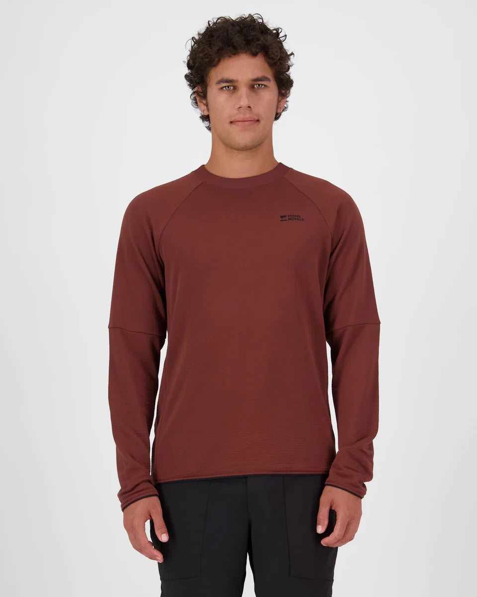 Mons Royale Mens Quad Merino Fleece Pullover