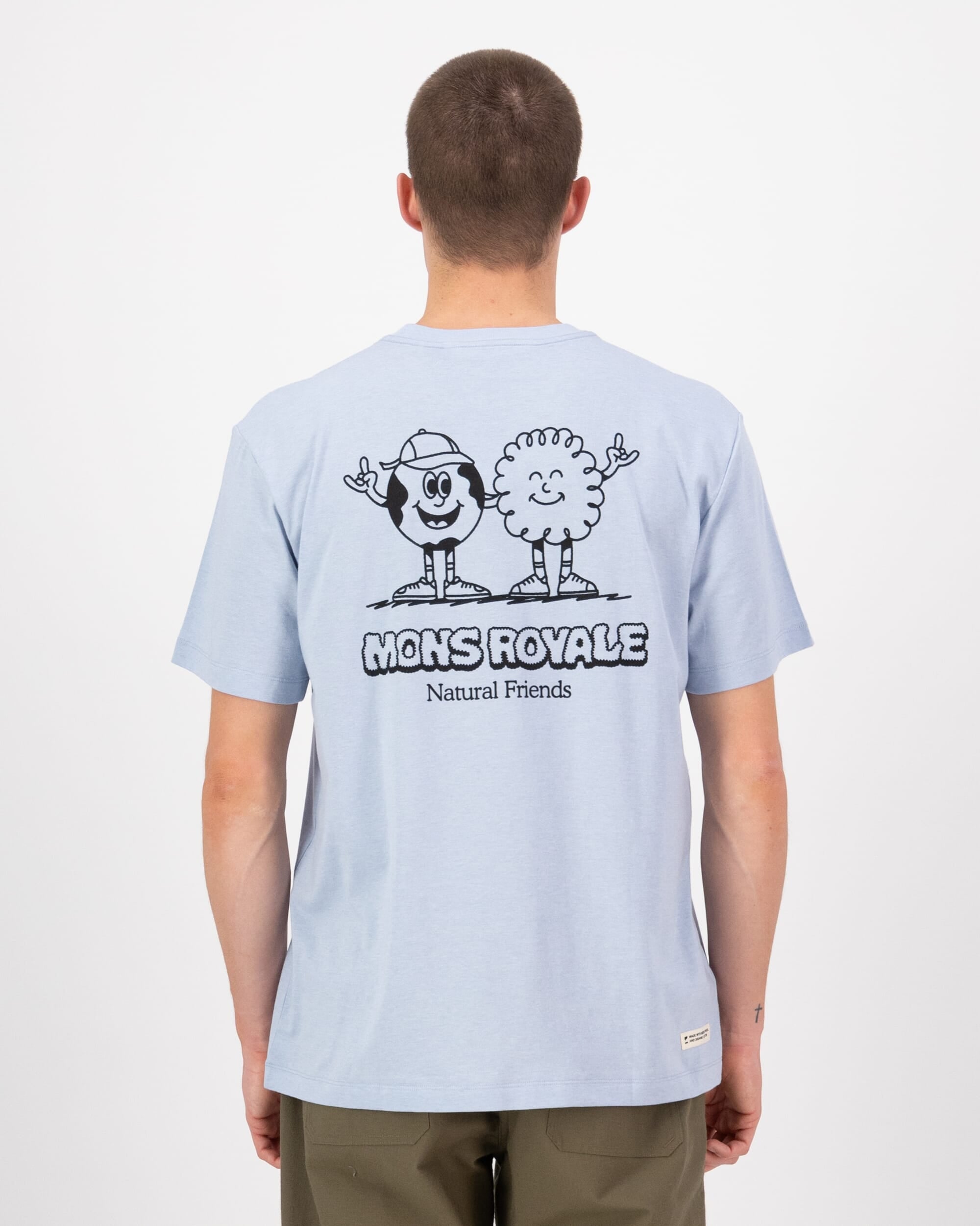 Mons Royale Mens Yonder Merino Organic Cotton T-Shirt