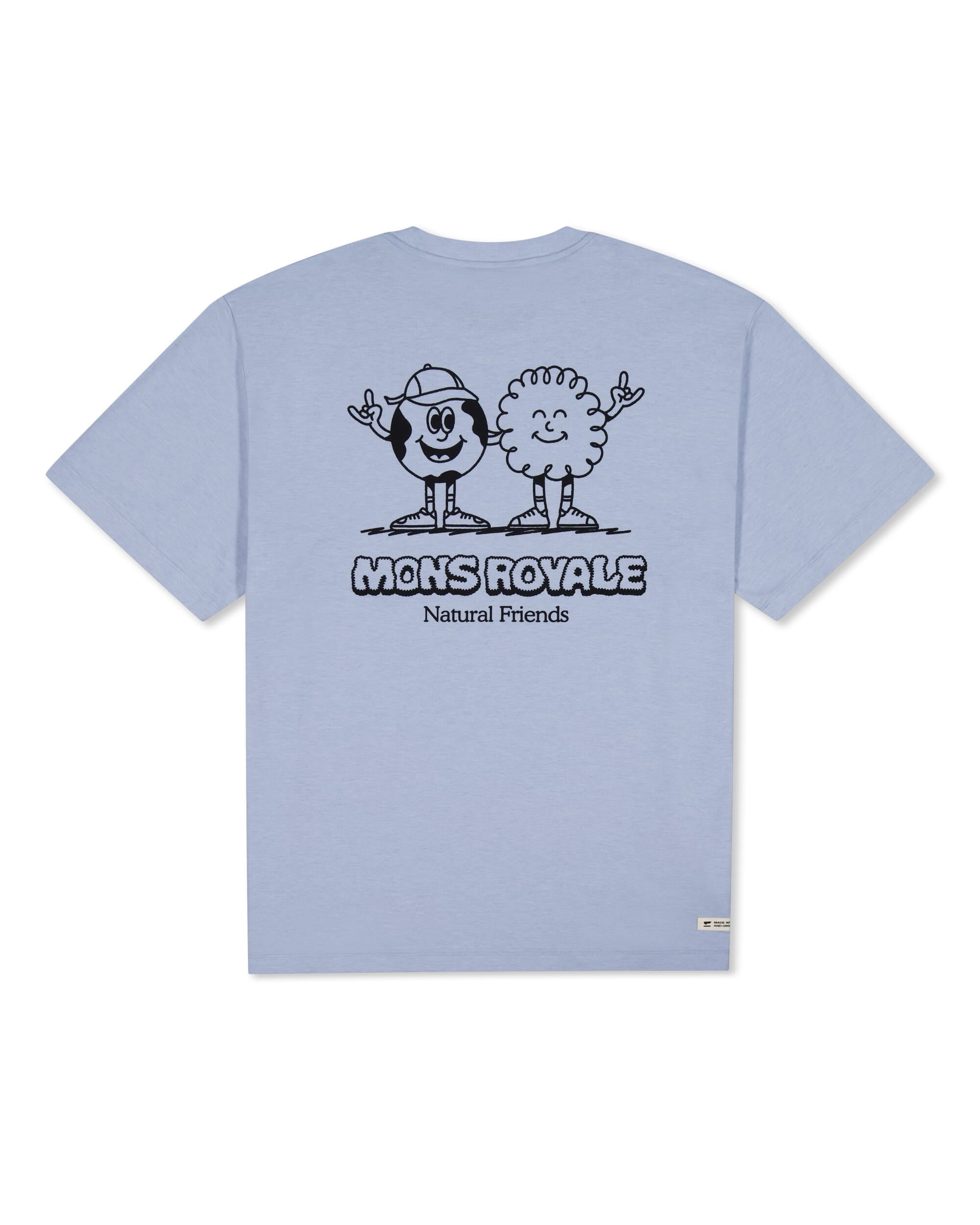 Mons Royale Mens Yonder Merino Organic Cotton T-Shirt