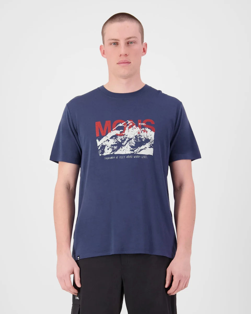 Mons Royale Mens Icon Merino T-Shirt Midnight