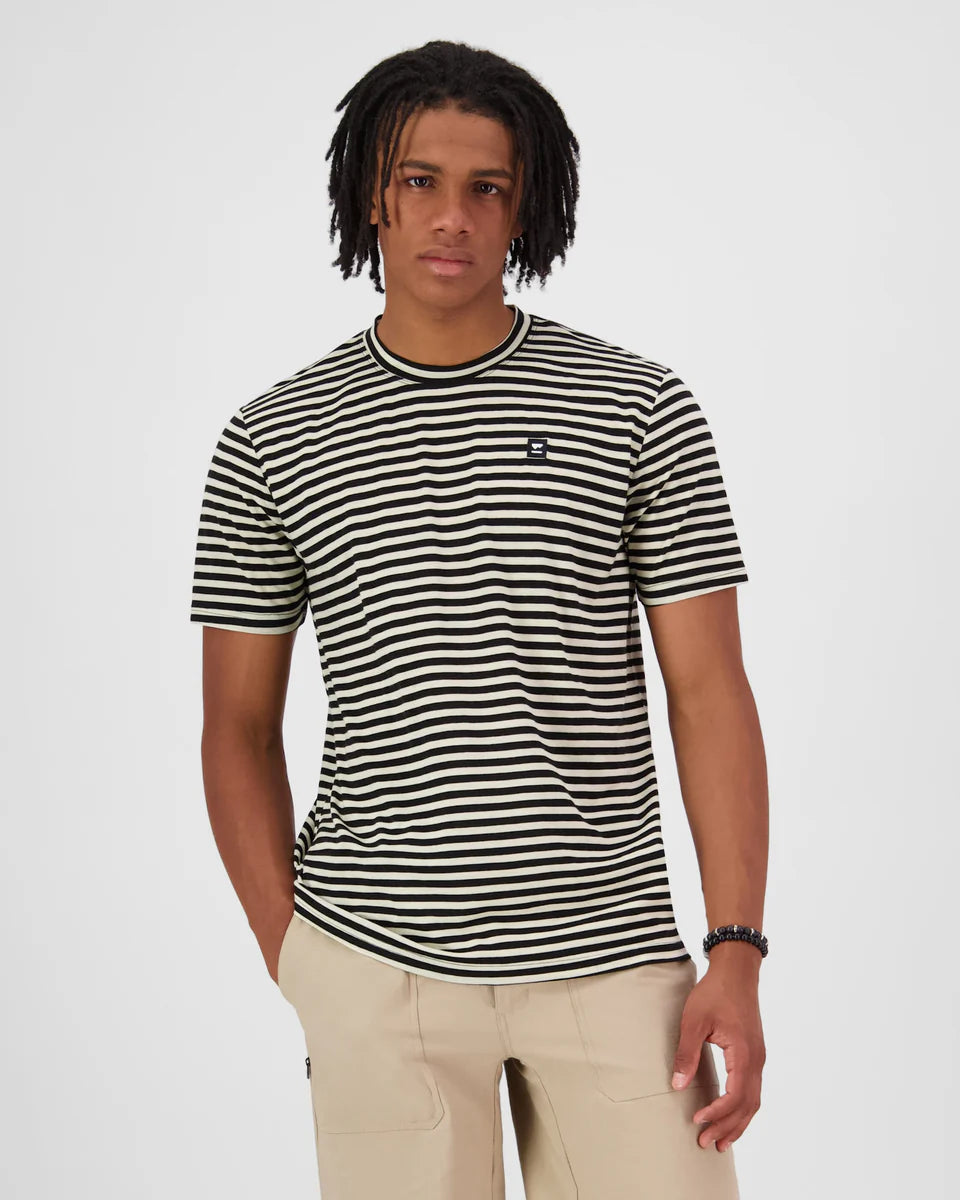 Mons Royale Mens Icon Merino T-Shirt Mr Stripe