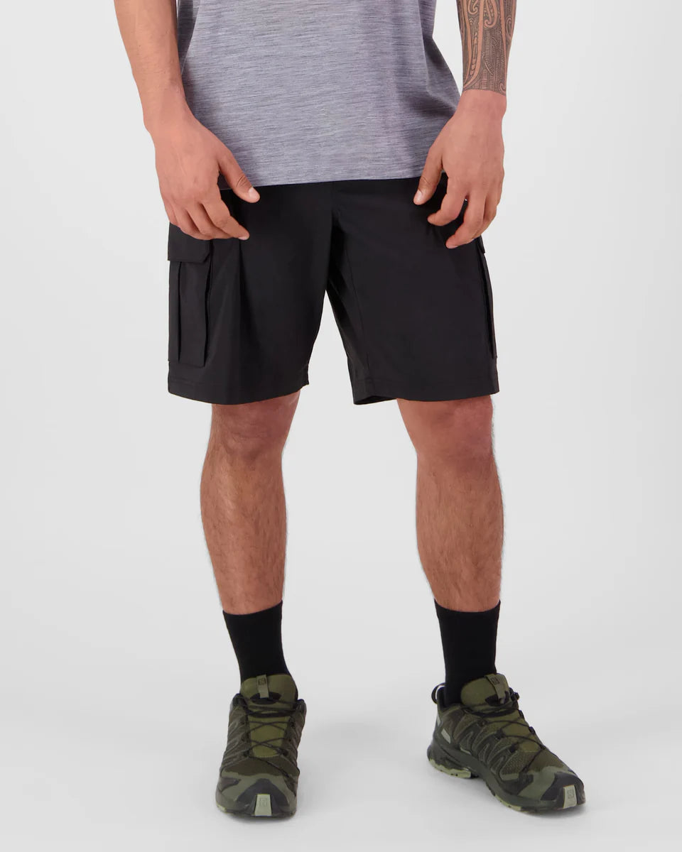 Mons Royale Mens All Mission Cargo Shorts Black