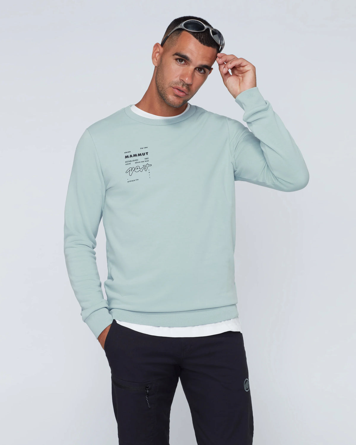 Mammut Mens Core ML Crew Neck Vert