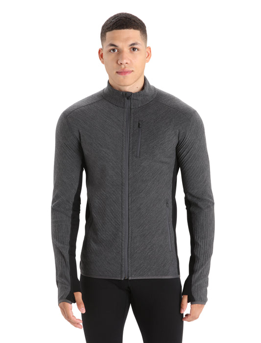 Icebreaker Mens Descender Long Sleeve Zip