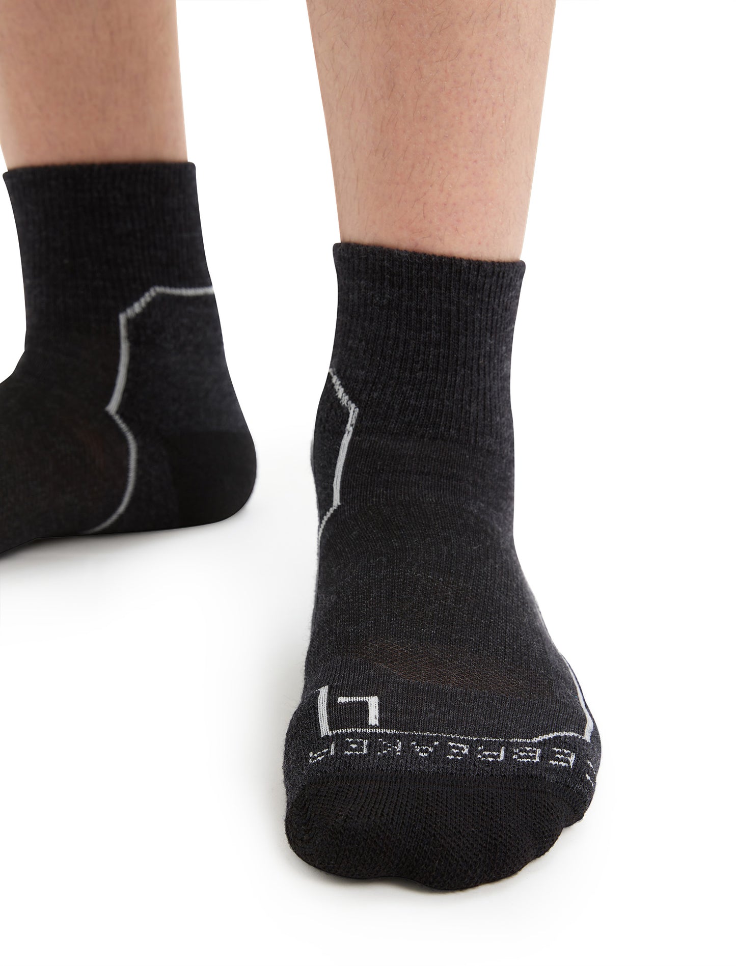 Icebreaker Mens Hike+ Light Mini Socks