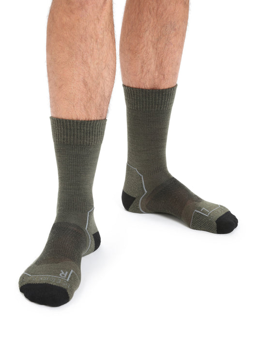 Icebreaker Mens Hike+ Light Crew Socks