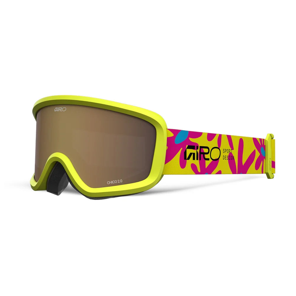 Giro Kids Chico II Snow Goggles Amber Rose Flowers Yellow