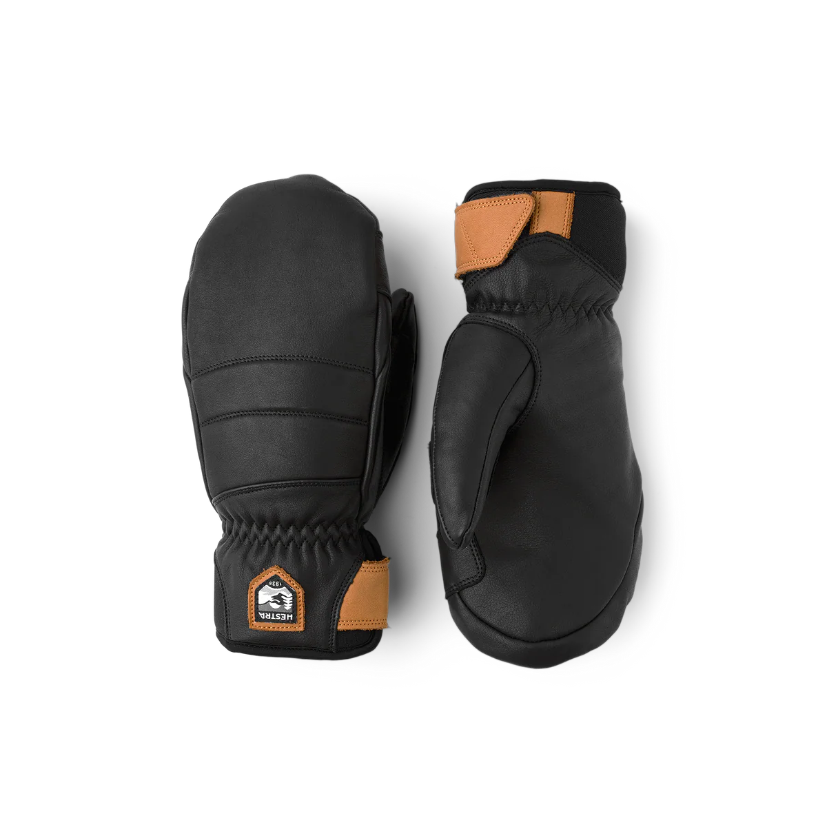 Hestra Womens Leather Fall Line Mittens Black